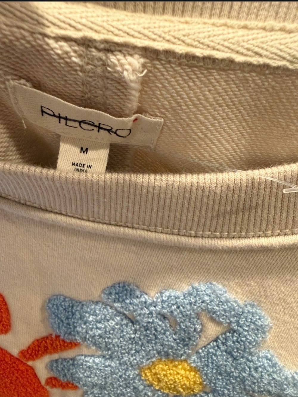 Anthropologie Niki Bubble Embroidered Pullover by Pilcro Size M - Picture 6 of 7
